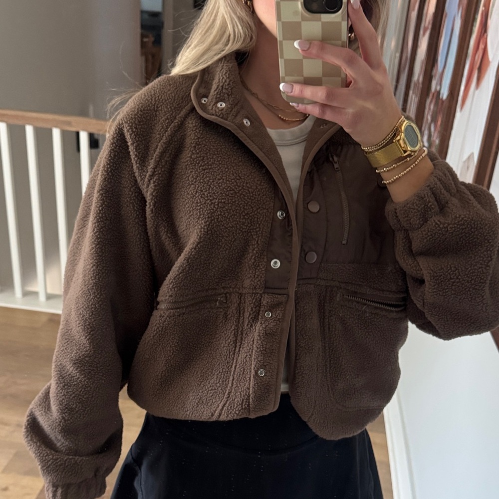 Amazon Women's Cozy Brown Teddy Jacket
